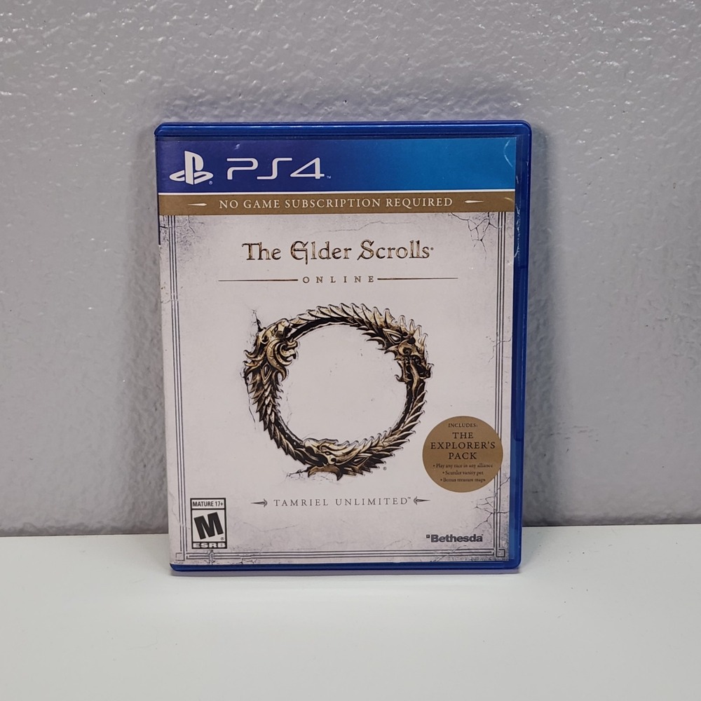 The Elder Scrolls Online Tamriel Unlimited Sony PlayStation 4 PS4 Game Complete